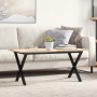 Patas de mesa de centro estructura X hierro fundido 80x40x43 cm