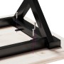 Patas de mesa de centro estructura X hierro fundido 80x40x43 cm