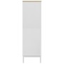 Armario FLORO madera maciza de pino blanco 77x53x171 cm