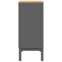 Cómoda cajonera FLORO madera maciza de pino gris