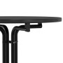 Mesa alta de comedor madera ingeniería y acero negro Ø70x110 cm