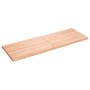 Tablero mesa madera tratada borde natural marrón 140x50x(2-4)cm