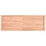 Tablero mesa madera tratada borde natural marrón 140x50x(2-4)cm