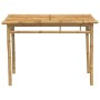 Mesa de comedor de jardín bambú 110x55x75 cm