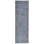 Alfombra peluda de pelo largo moderna PAMPLONA azul 80x250 cm