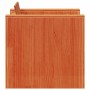 Sofá de jardín madera maciza de pino marrón cera 79x60x62 cm