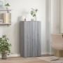 Armario archivador madera ingeniería gris Sonoma 60x32x115 cm