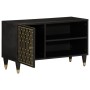 Mueble de TV madera maciza de mango 80x31x46 cm