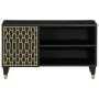 Mueble de TV madera maciza de mango 80x31x46 cm