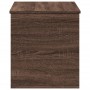 Caja de almacenaje madera ingeniería roble marrón 100x42x46 cm