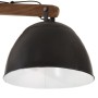 Lámpara de techo negra 25 W E27 105x30x65-108 cm