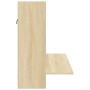 Escritorio de pared madera ingeniería roble Sonoma 105x48x75 cm