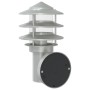 Apliques de exterior 2 unidades acero inoxidable plateado