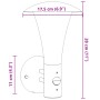 Apliques de exterior con sensor 2 uds acero inoxidable negro