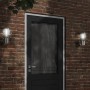 Aplique de exterior de acero inoxidable plateado