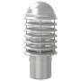 Aplique de exterior de acero inoxidable plateado