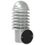 Aplique de exterior de acero inoxidable plateado