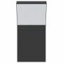 Lámparas de pared LED de exterior 2 uds aluminio fundido negro