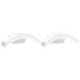 Lámparas de pared LED de exterior 2 uds aluminio fundido blanco