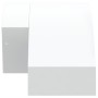 Lámparas de pared LED de exterior 2 uds aluminio fundido blanco