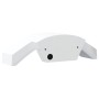 Lámparas de pared LED de exterior 2 uds aluminio fundido blanco