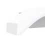 Lámparas de pared LED de exterior 2 uds aluminio fundido blanco
