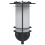 Aplique de exterior de acero inoxidable negro