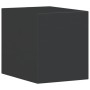 Lámpara de pared de exterior aluminio fundido negro
