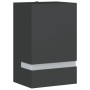 Aplique de exterior de acero inoxidable negro