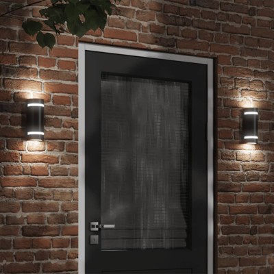 Lámpara de pared de exterior aluminio fundido negro