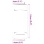 Lámpara de pared de exterior aluminio fundido negro