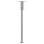 Lámparas de suelo de exterior 3 uds acero inoxidable 100 cm