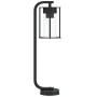 Lámparas de suelo de exterior 3 uds acero inoxidable negro 60cm