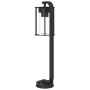 Lámparas de suelo de exterior 3 uds acero inoxidable negro 60cm