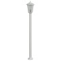 Lámparas de suelo de exterior 3 uds acero inoxidable 120 cm