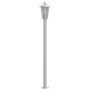 Lámparas de suelo de exterior 3 uds acero inoxidable 120 cm