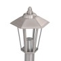 Lámparas de suelo de exterior 3 uds acero inoxidable 120 cm