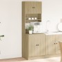 Mueble de cocina madera de ingeniería roble Sonoma 60x50x180 cm