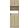 Mueble de cocina madera de ingeniería roble Sonoma 60x50x180 cm