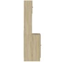 Mueble de cocina madera de ingeniería roble Sonoma 60x50x180 cm