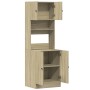 Mueble de cocina madera de ingeniería roble Sonoma 60x50x180 cm