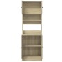 Mueble de cocina madera de ingeniería roble Sonoma 60x50x180 cm