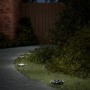 Luces solares suelo jardín con picos tierra blanco cálido 4 uds
