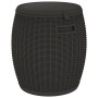 Caja de almacenaje de jardín 4 en 1 polipropileno negro