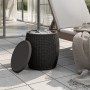 Caja de almacenaje de jardín 4 en 1 polipropileno negro
