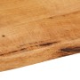 Tablero de mesa borde natural madera maciza mango 100x60x2,5 cm