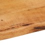 Tablero de mesa borde natural madera maciza mango 140x60x3,8 cm