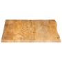 Tablero de mesa borde natural madera maciza mango 100x80x2,5 cm