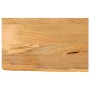 Tablero de mesa borde natural madera maciza mango 40x30x3,8 cm