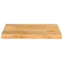 Tablero de mesa borde natural madera maciza mango 40x30x3,8 cm